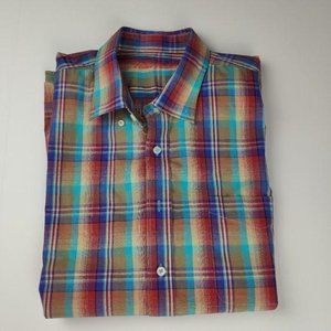 Alan Flusser Short Sleeve Button Up Shirt XXL